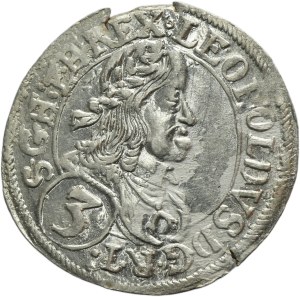 Austria, Leopold I, 3 Kreuzer Sankt Veit 1665