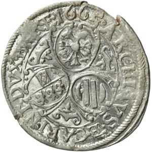Austria, Leopold I, 3 Krajcary Sankt Veit 1665