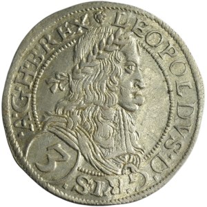 Austria, Leopold I, 3 Kreuzer Wien 1670