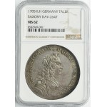 Augustus II the Strong, Thaler Dresden 1705 ILH - NGC MS62 - VERY RARE