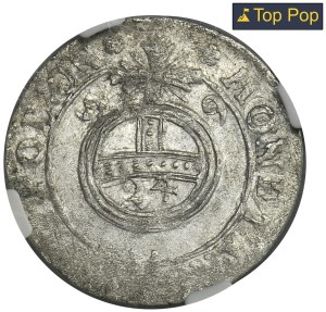 Jan II Kazimierz, 3 Polker Krakau 1659 - NGC MS61 - VERY RARE