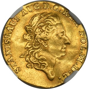 Poniatowski, Ducat Warsaw 1773 AP - NGC CLIPPED