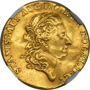 Poniatowski, Ducat Warsaw 1773 AP - NGC CLIPPED