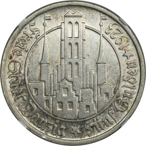 Free City of Danzig, 5 gulden 1923 Church - NGC MS61