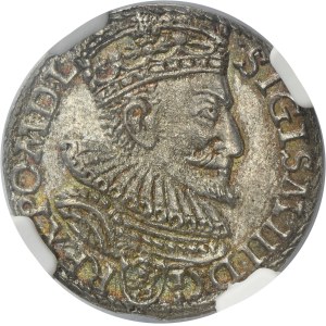 Sigismund III Vasa, 3 Groschen Marienburg 1594 - NGC MS61