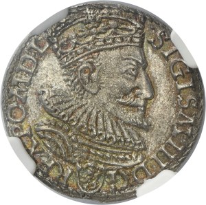 Sigismund III Vasa, 3 Groschen Marienburg 1594 - NGC MS61