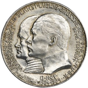 Germany, Hessen-Darmstadt, Ernst Ludwig, 2 Mark Berlin 1904 A