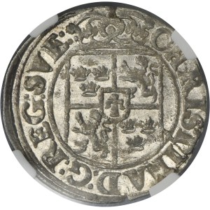 Riga under Sweden, Christina, 3 Polker Riga 1644 - NGC MS62