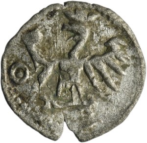 Casimir IV Jagiellon, Denarius Krakau undated - double struck