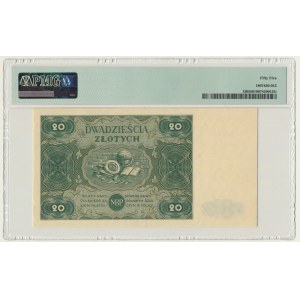 20 złotych 1947 - A - PMG 55