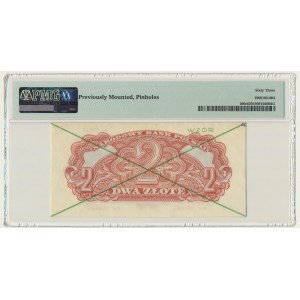 2 złote 1944 ...owym - WZÓR - Ae 494... - PMG 63