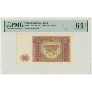 10 złotych 1946 - PMG 64 EPQ