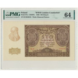 100 złotych 1940 - ZWZ - B - PMG 64