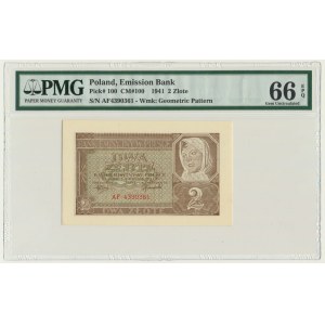 2 złote 1941 - AF - PMG 66 EPQ