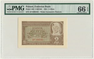 2 złote 1941 - AF - PMG 66 EPQ