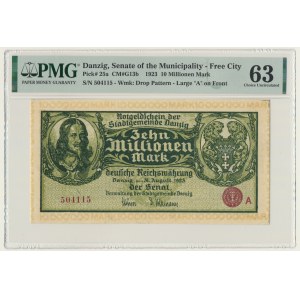 Gdańsk, 10 milionów marek 1923 - A - PMG 63