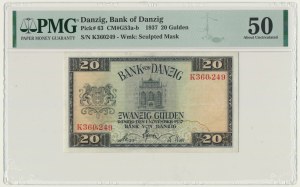 Danzig, 20 Gulden 1937 - K - PMG 50