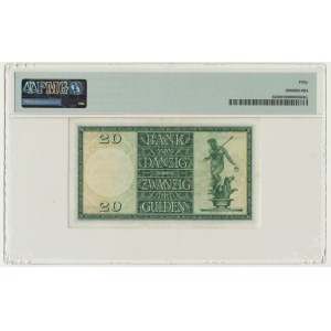 Gdańsk, 20 guldenów 1937 - K - PMG 50