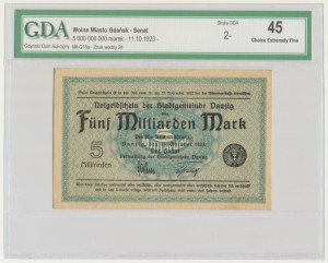 Dantzig, 5 milliards de marks 1923 - znw. 