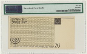20 Mark 1940 - no. 1 without watermark - PMG 64 EPQ
