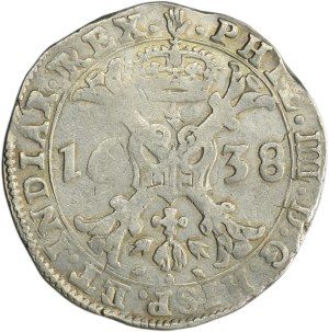 Spanish Netherlands, Brabant, Philip IV, Patagon Antwerp 1638