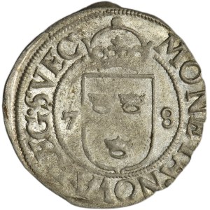 Sweden, Johann III, 1/2 Öre Stockholm 1578