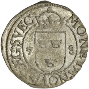 Suède, Jean III, 1/2 Öre Stockholm 1578