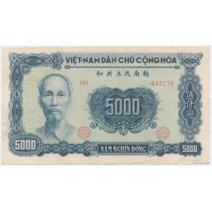 Wietnam, 5.000 đong 1953 - RZADKI