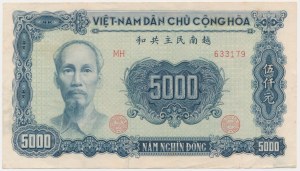 Vietnam, 5 000 đong 1953 - RARE