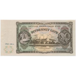 Latvia, 20 Latu 1936 - PMG 58