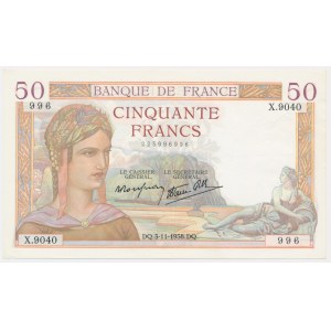 France, 50 Francs 1938