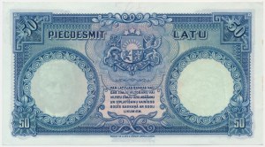 Latvia, 50 Latu 1934