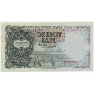 Latvia, 10 Latu 1939