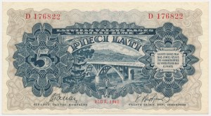 Lettonie, 5 patchs 1940