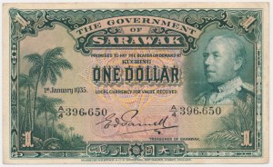 Sarawak, 1 Dollar 1935 - RARE