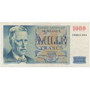 Belgium, 1.000 Francs 1950