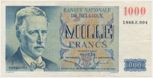 Belgium, 1.000 Francs 1950