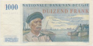 Belgium, 1.000 Francs 1950