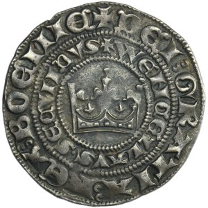 Bohemia, Wenceslaus II, Groschen Kuttenberg - RARE