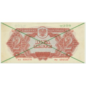 2 złote 1944 ...owym - WZÓR - Ae 494... -