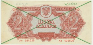 2 złote 1944 ...owym - WZÓR - Ae 494... -