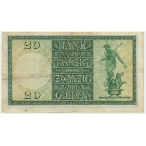 Gdańsk, 20 guldenów 1937 - K -