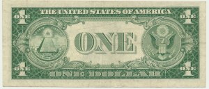 USA, Silver Certificate, 1 Dollar 1935 ★ - E - Priest & Humphrey - star note