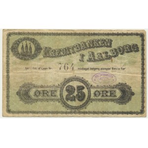 Denmark, Aalborg, 25 Ore - RARE