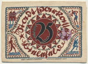 Germany, Bielefeld, 25 Mark 1921 - silk -