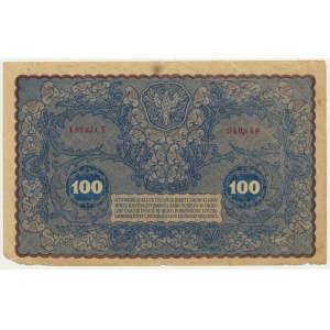 100 marek 1919 - I Serja Y - destrukt