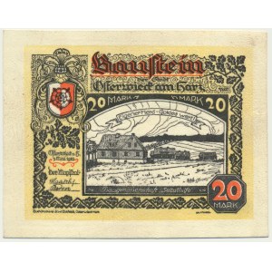 Germany, Osterwieck, 20 Mark 1922 - leather -