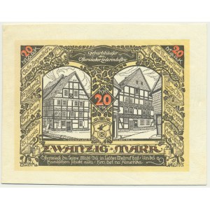 Germany, Osterwieck, 20 Mark 1922 - leather -