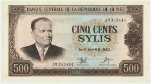 Guinée, 500 sylis 1980