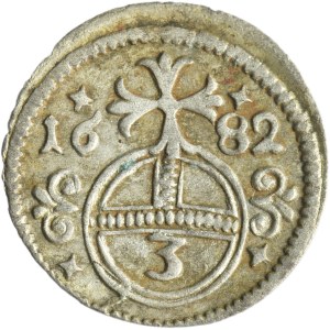 Silesia, Habsburg rule, Leopold I, Gröschel Oppeln 1682 - RARER